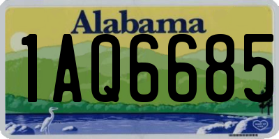 AL license plate 1AQ6685