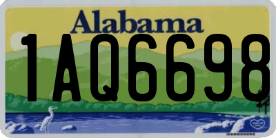 AL license plate 1AQ6698