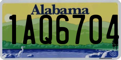 AL license plate 1AQ6704