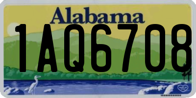 AL license plate 1AQ6708