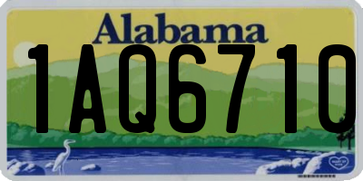 AL license plate 1AQ6710