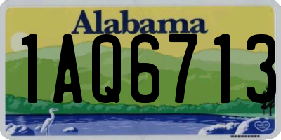 AL license plate 1AQ6713