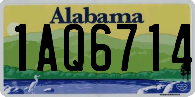 AL license plate 1AQ6714