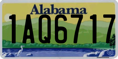 AL license plate 1AQ6717