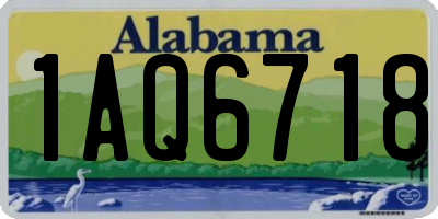 AL license plate 1AQ6718