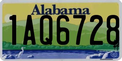 AL license plate 1AQ6728