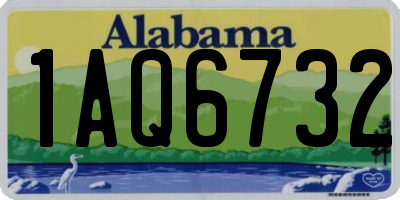 AL license plate 1AQ6732