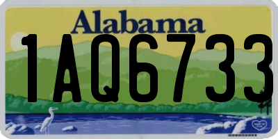 AL license plate 1AQ6733