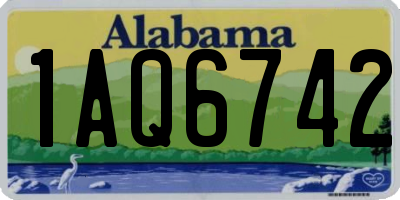 AL license plate 1AQ6742