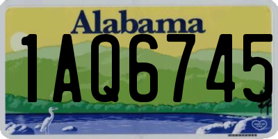 AL license plate 1AQ6745