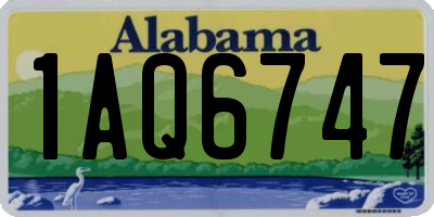 AL license plate 1AQ6747