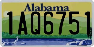 AL license plate 1AQ6751