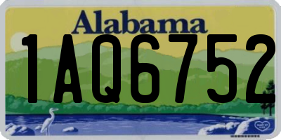 AL license plate 1AQ6752