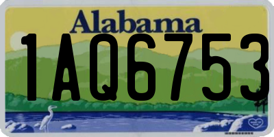 AL license plate 1AQ6753