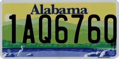 AL license plate 1AQ6760