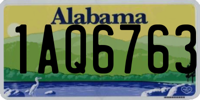 AL license plate 1AQ6763