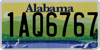AL license plate 1AQ6767