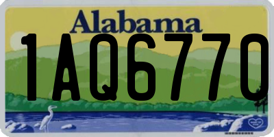 AL license plate 1AQ6770