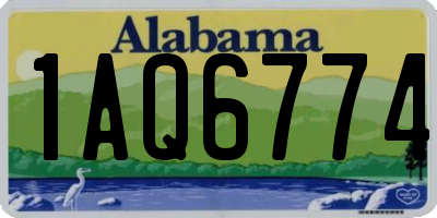AL license plate 1AQ6774