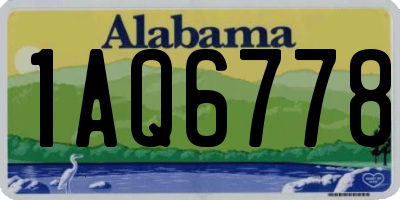 AL license plate 1AQ6778