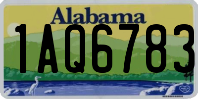 AL license plate 1AQ6783