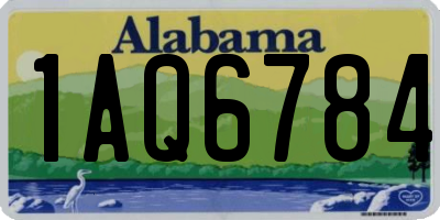 AL license plate 1AQ6784