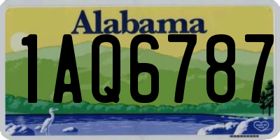 AL license plate 1AQ6787