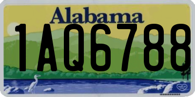AL license plate 1AQ6788