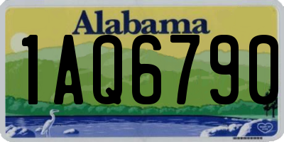 AL license plate 1AQ6790