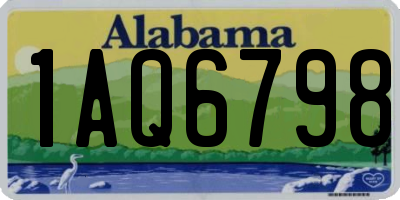 AL license plate 1AQ6798