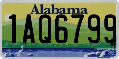 AL license plate 1AQ6799
