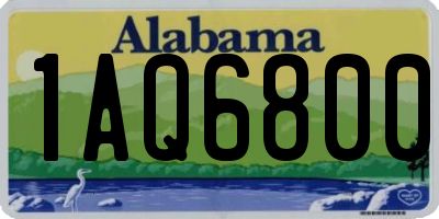 AL license plate 1AQ6800
