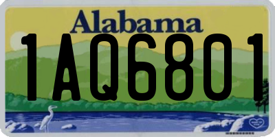 AL license plate 1AQ6801