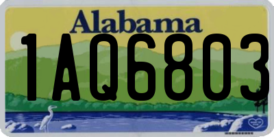AL license plate 1AQ6803