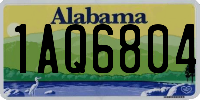 AL license plate 1AQ6804