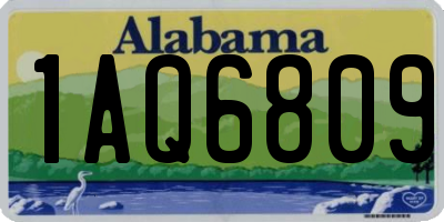 AL license plate 1AQ6809