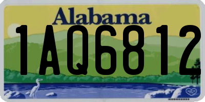 AL license plate 1AQ6812