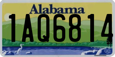 AL license plate 1AQ6814