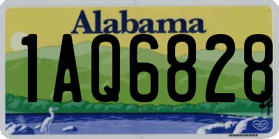 AL license plate 1AQ6828
