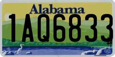AL license plate 1AQ6833