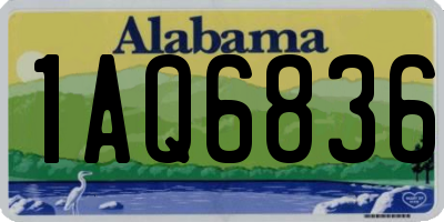 AL license plate 1AQ6836