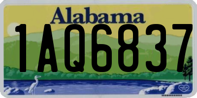 AL license plate 1AQ6837