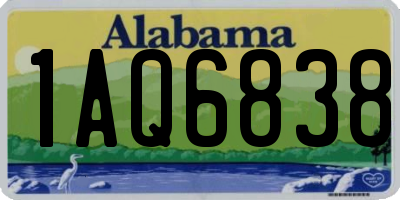 AL license plate 1AQ6838