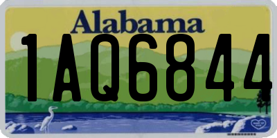 AL license plate 1AQ6844