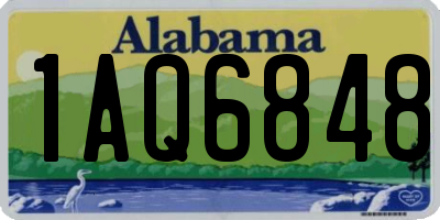 AL license plate 1AQ6848