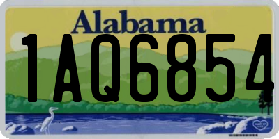 AL license plate 1AQ6854