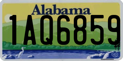 AL license plate 1AQ6859