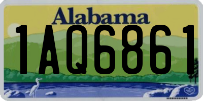 AL license plate 1AQ6861