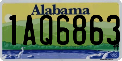 AL license plate 1AQ6863