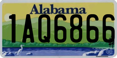 AL license plate 1AQ6866